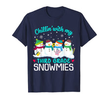 Load image into Gallery viewer, Chillin' With Third Grade Snowmies Christmas Proud Teacher T-Shirt
