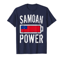 Load image into Gallery viewer, Samoa Flag | Samoan Power Battery Proud Tee T-Shirt
