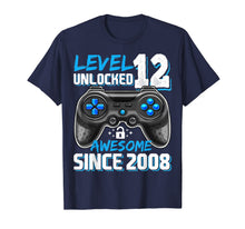 Load image into Gallery viewer, Level 12 Unlocked Awesome 2008 Video Game 12th Birthday Gift T-Shirt-631873
