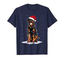 Load image into Gallery viewer, Rottweiler Santa Christmas Tree Lights Xmas Gifts T-Shirt-1250489
