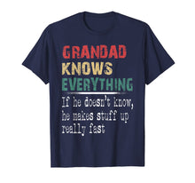 Load image into Gallery viewer, Grandad Knows Everything - Christmas Grandpa Gift T-Shirt-1949956

