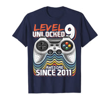 Load image into Gallery viewer, Level 9 Unlocked Awesome 2011 Video Game 9th Birthday Gift T-Shirt-762920
