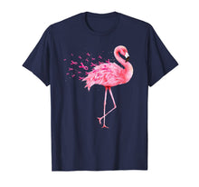 Load image into Gallery viewer, Cute Flamingo Pink Ribbon Breast Cancer Awareness T-Shirt
