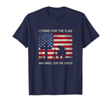Load image into Gallery viewer, I Stand For The Flag And Kneel For The Cross Gift T-Shirt-416882
