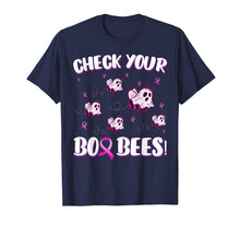Load image into Gallery viewer, Funny Check Your Boo Bees Shirt Breast Cancer Awareness Gift T-Shirt
