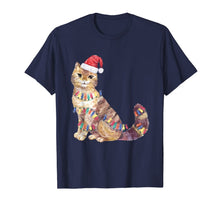 Load image into Gallery viewer, Santa Cat Christmas Lights Cat Lover Gift Cat Christmas Gift T-Shirt
