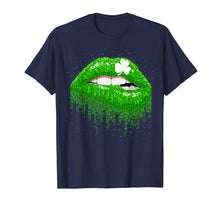 Load image into Gallery viewer, Green Lips Biting Sexy Irish Costume Shirt St Patricks Day T-Shirt-97847
