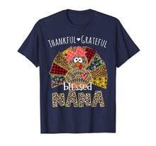 Load image into Gallery viewer, Thankful Grateful Blessed Nana Turkey Thanksgiving Day Gift T-Shirt
