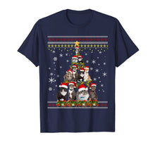 Load image into Gallery viewer, Funny Christmas Tree Cats Merry Christmas Ugly Sweater Gifts T-Shirt-3127700
