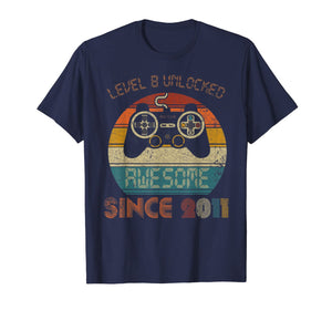 Video Game 8th Birthday Shirt Gamer Kids Youth 8 Years Old T-Shirt