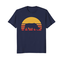 Load image into Gallery viewer, Retro Rhino Silhouette Sun Shirt - Rhinoceros T-Shirt
