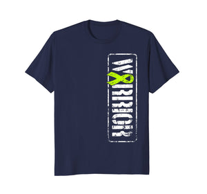 Lymphoma Awareness T Shirt - Lime Green Cancer Ribbon