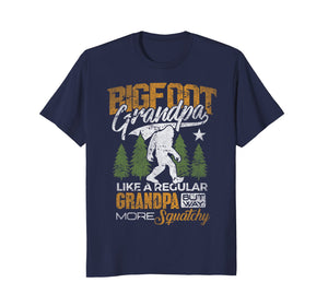Bigfoot Grandpa T-Shirt Sasquatch Yeti Camping Gift Shirt