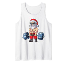 Load image into Gallery viewer, Santa Weightlifting Christmas Fitness Gym Deadlift Xmas Men Tank Top
