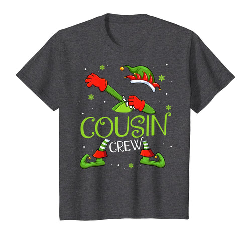 Cousin Crew Dabbing Dance Family Xmas Gift for Girl Kid Boy T-Shirt