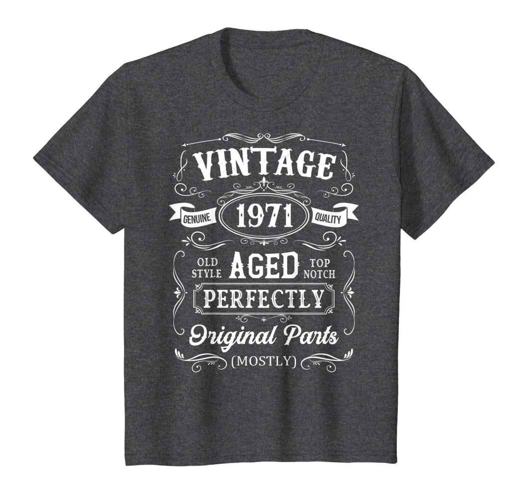 Vintage 1971 48th Birthday T-Shirt 48 Years Old Gift Shirt
