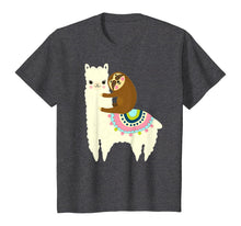 Load image into Gallery viewer, Cute Llama (Alpaca) And Sloth, Best friends, T-Shirt T-Shirt
