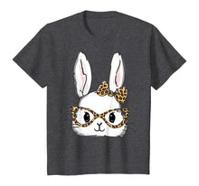 Load image into Gallery viewer, Bunny Rabbit Glasses Leopard Print Easter T-Shirt T-Shirt-192077
