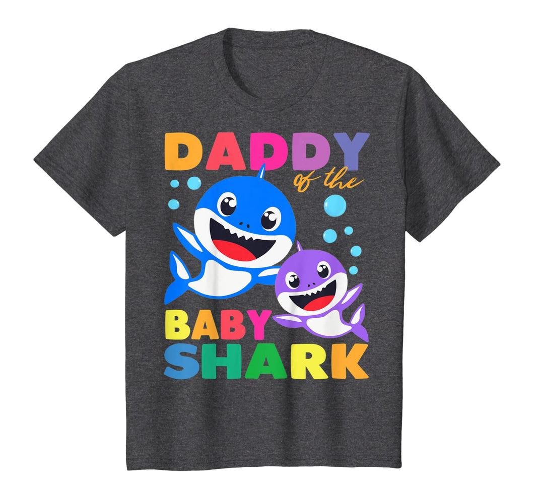 Daddy Of The Baby Shark Birthday Daddy Shark Fathers Day T-Shirt-112987