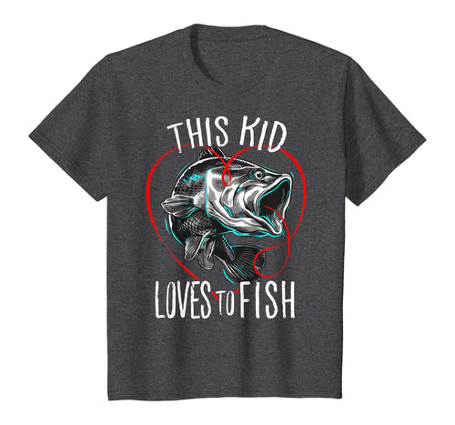 Kids Fishing Tshirts | This Kid Loves to Fish T Shirt