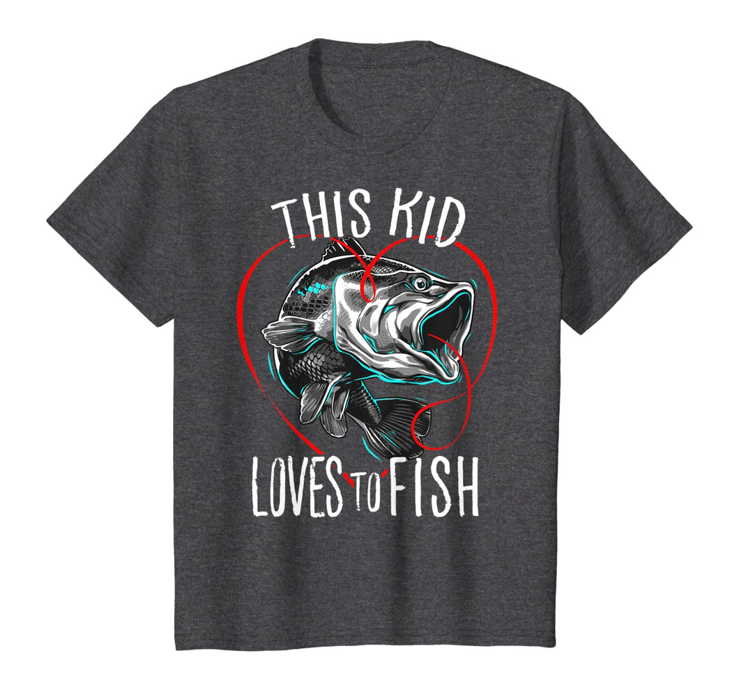 Kids Fishing Tshirts | This Kid Loves to Fish T Shirt