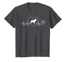 Load image into Gallery viewer, French Bulldog Heartbeat T-Shirt Dog Heart Paw Love Tee Gift

