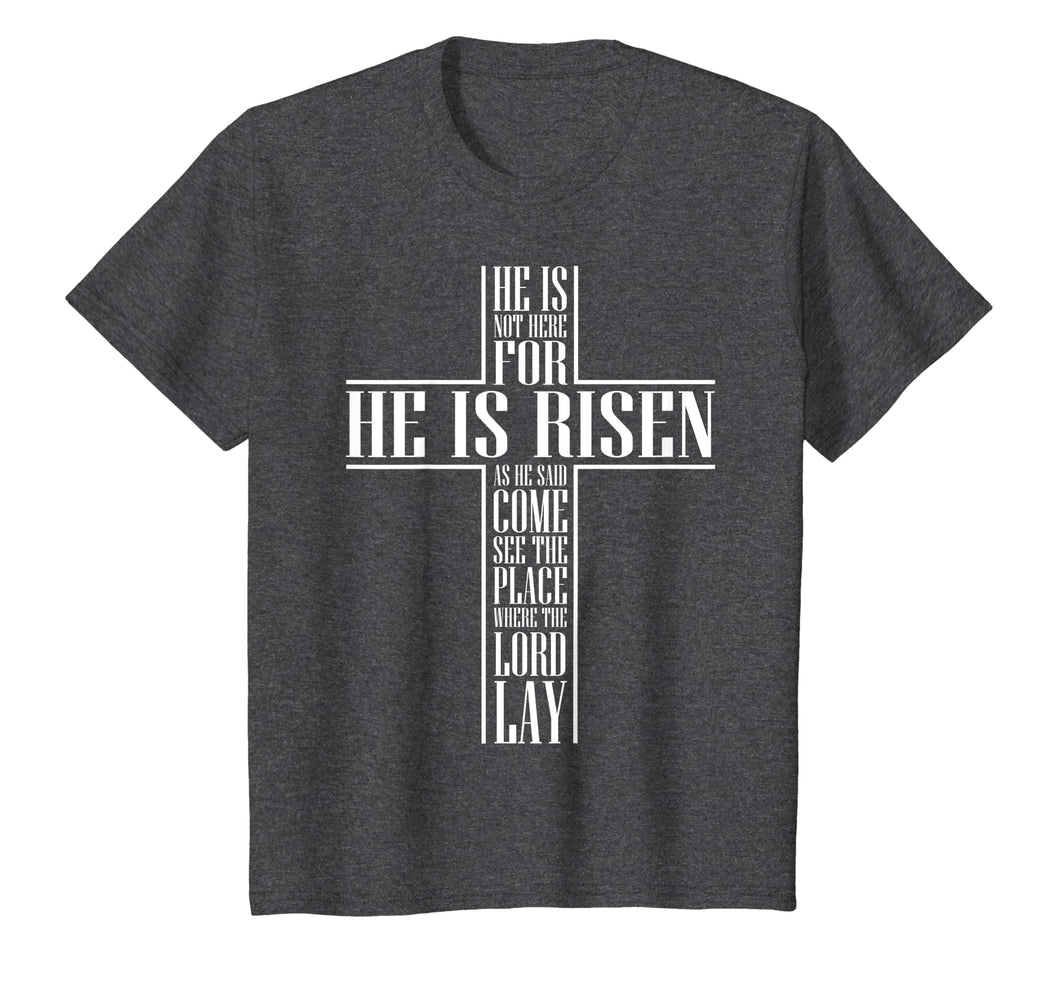 He Is Risen Shirt Matthew 28:6 Bible Jesus Christ Shirt