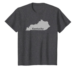 Kentucky Map Outline State Home Pride T-Shirt