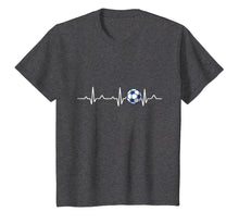 Load image into Gallery viewer, Heartbeat Soccer Lover Gift T-Shirt
