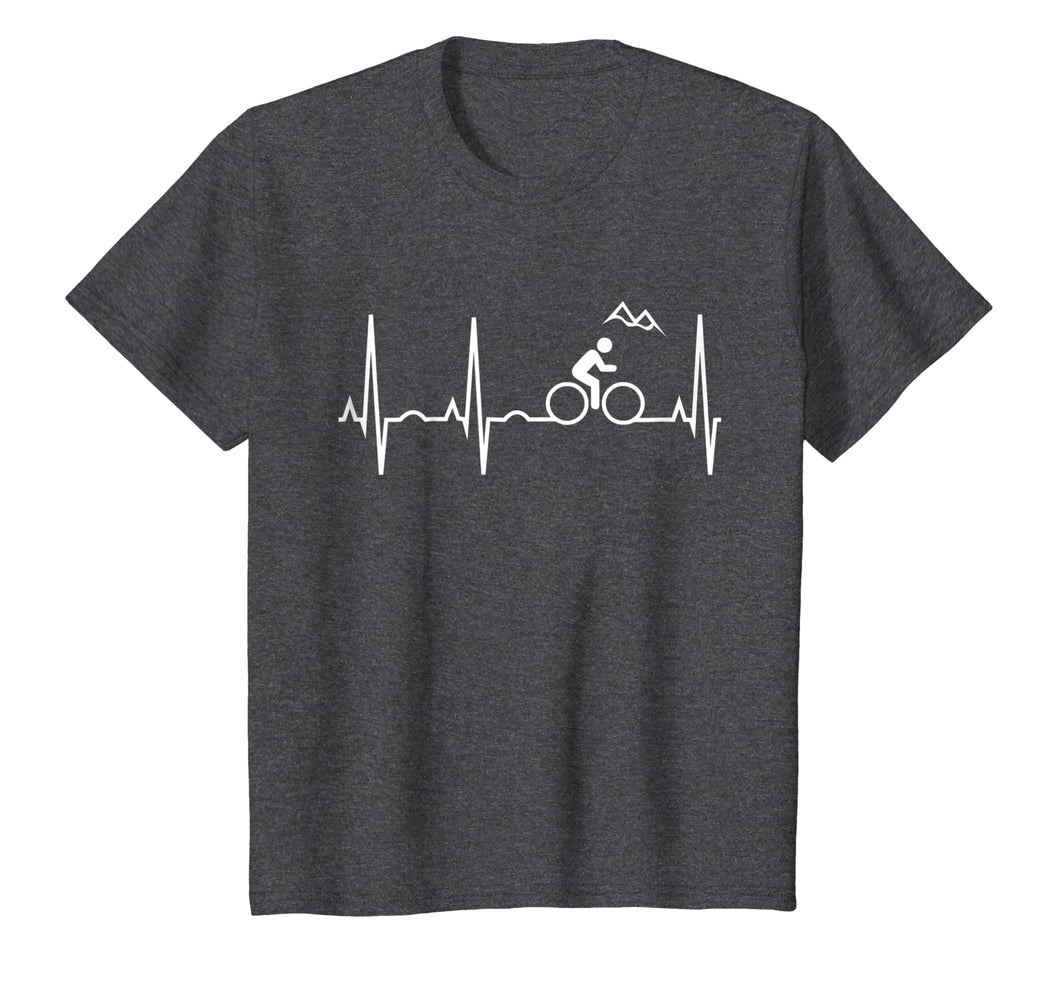 Mountain Bike Heartbeat Shirt - Best Mountain Biking T-Shirt