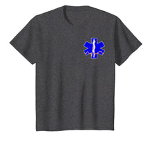 Load image into Gallery viewer, EMT EMS PARAMEDIC Star of Life CADUCEUS EKG T-Shirt
