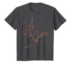 Eyelashes Lash Queen Ombre Handwriting Tee for Makeup Artist