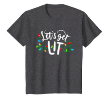 Load image into Gallery viewer, Christmas Funny Pajamas Let's Get Lit Christmas Shirt
