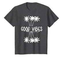 Load image into Gallery viewer, Good Vibes White Letter palm T Shirt for Women Men
