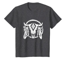 Load image into Gallery viewer, Aztec Pattern Cow Skull T Shirt Cowboy Indian Mexican Gift
