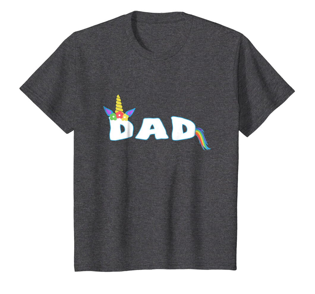 Unicorn Birthday Shirt Girl Funny Dad Fathers Day Gift