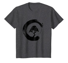 Load image into Gallery viewer, Bonsai Tree Enso Circle - Buddhist Zen Calligraphy T-Shirt
