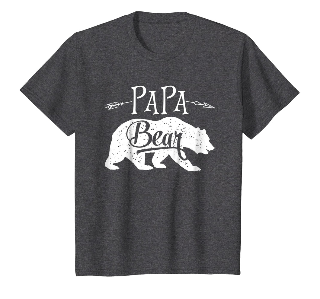 Papa Bear T shirt Fathers Day Family Matching Couple Men Tee