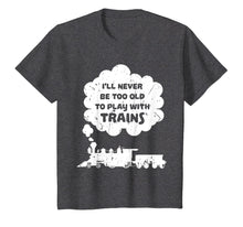 Load image into Gallery viewer, Model Trains Steam Engine Distressed Train T Shirt and Gift
