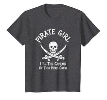 Load image into Gallery viewer, Pirate Girl Costume T-Shirt Captain Of Here Crew Girl Outfit
