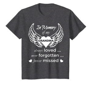 In Memory of My Grandma Guardian Angel Wings T Shirt