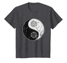 Load image into Gallery viewer, Yin Yang Dice DM T-Shirt Funny Vintage RPG Gift Tee
