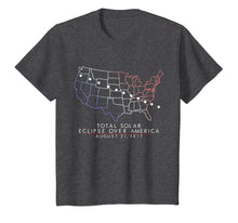 Load image into Gallery viewer, Total Solar Eclipse 2017 T-Shirt Patriotic Red White Blue
