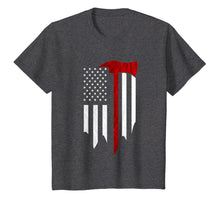 Load image into Gallery viewer, Firefighter fireman thin red line fire fighting men tshirt
