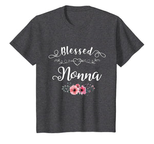 Blessed Nonna T-Shirt With Floral, Heart Mother's Day Gift