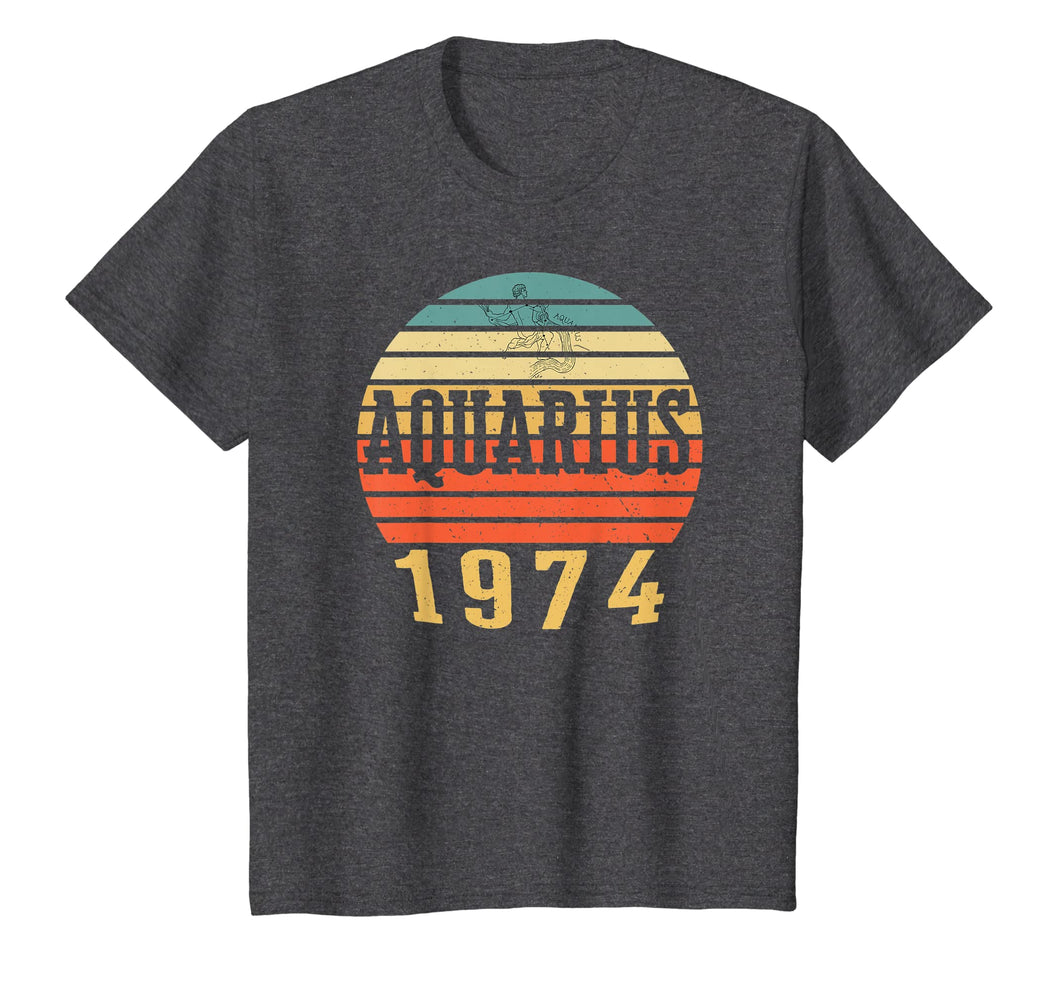 Vintage Aquarius T Shirt 1974 Birthday Gift