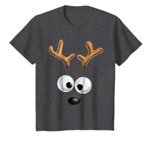 Matching Family Christmas Reindeer Face Shirt for Kids