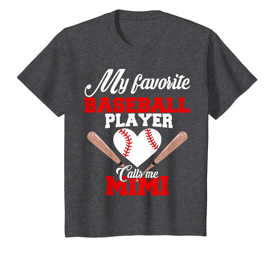 My Favorite Baseball Player Calls Me Mimi Shirt Womens Gift