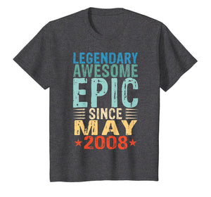 Legendary Awesome Epic Since May 2008 11th Birthday Gift Tee