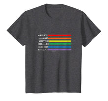 Load image into Gallery viewer, LGBT Flag Light Swords Light Saber Love Gay Pride Tee Shirt
